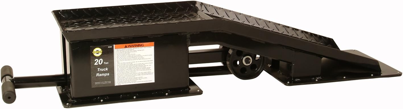 Omega 93200 Black Truck Ramp - 20 Ton Capacity