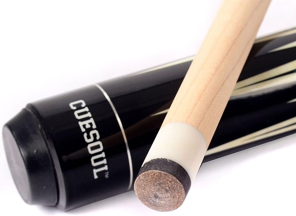 CUESOUL 19oz Pool Cue Sticks with Hard Pool Cue Case