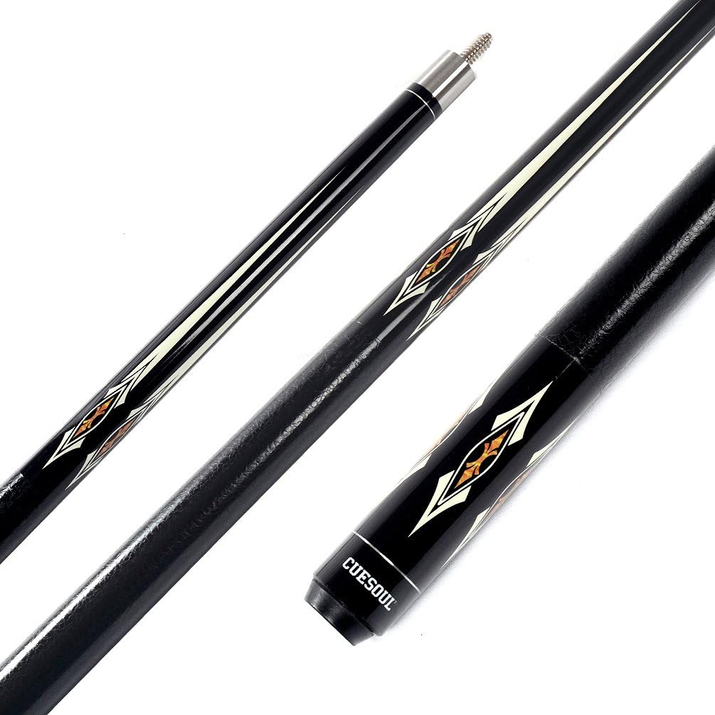 CUESOUL 19oz Pool Cue Sticks with Hard Pool Cue Case