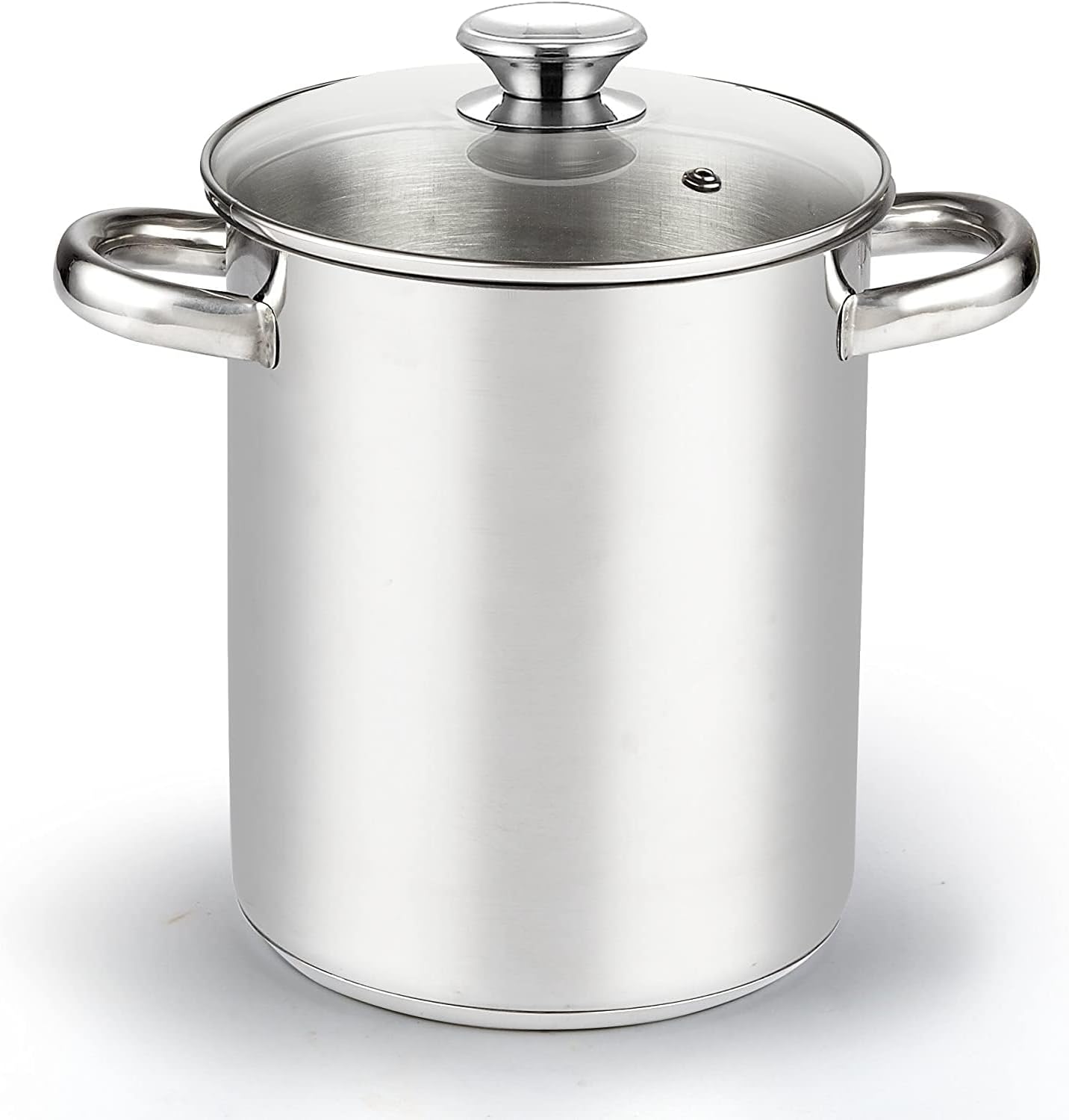 Cook N Home Basics 4-Quart Deep Fryer Pot with Basket, Japanese Tempura Small Stainless Steel Frying Pot with Oil Drip Drainer Rack, Glass Lid, Suitable for Kitchen French Fries, Chicken