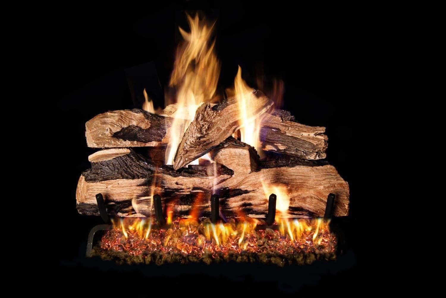Real Fyre Split Oak Designer Plus Vented Gas Logs (SDP-20), Logs Only, 20-Inch