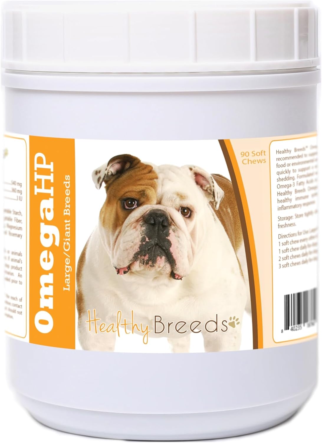 Healthy Breeds Siberian Husky Omega HP Fatty Acid Skin and Coat Support Soft Chews 60 Count