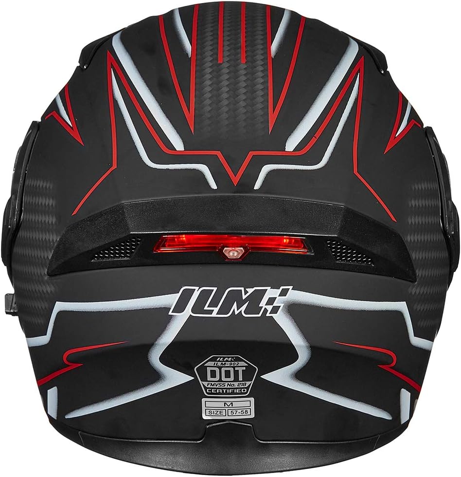 ILM Motorcycle Dual Visor Flip up Modular Full Face Helmet DOT Model 902/902L
