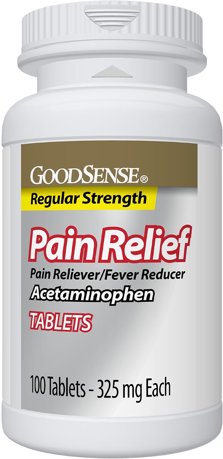 Pain Relief, Acetaminophen Tablets 325 mg, Regular Strength, Pain Reliever and Fever Reducer