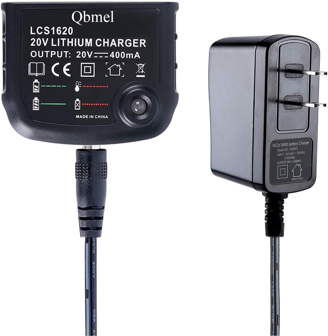 20Volt Li-Ion Battery Charger Replacement for Black+Decker LCS1620 90590282 20V MAX Lithium Ion Battery LBXR20 LBXR20-OPE LB20 LBX20 LBX4020