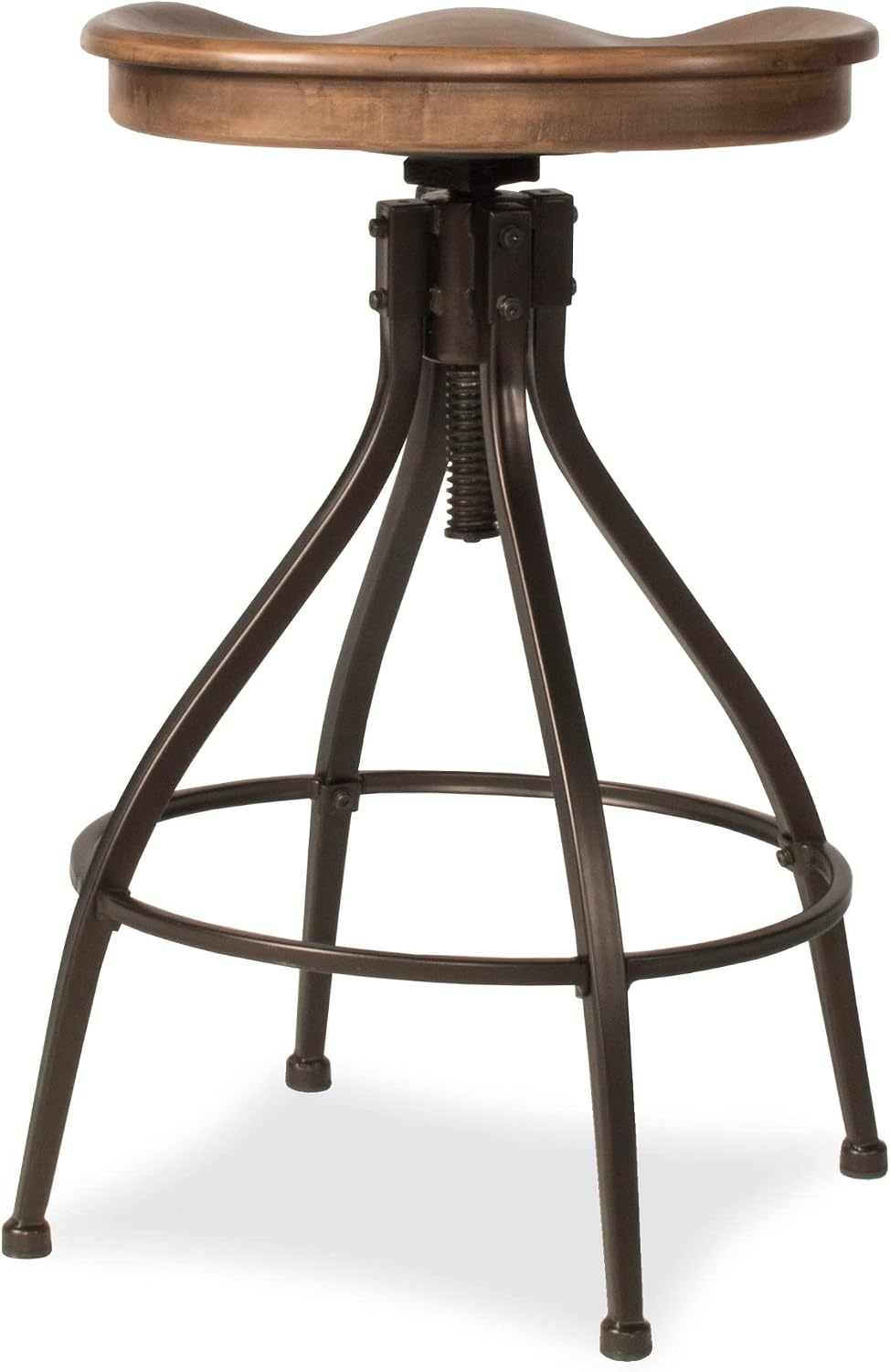 Hillsdale Worland Metal Backless Adjustable Height Stool