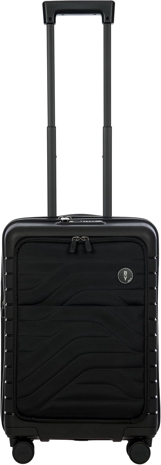 Bric's B|Y Ulisse Checked Luggage with Spinner Wheels – Expandable Lightweighted Hard Shell Suitcase, TSA Combination Lock - Removeable Wash Bag Included - 30 Inch, Mango