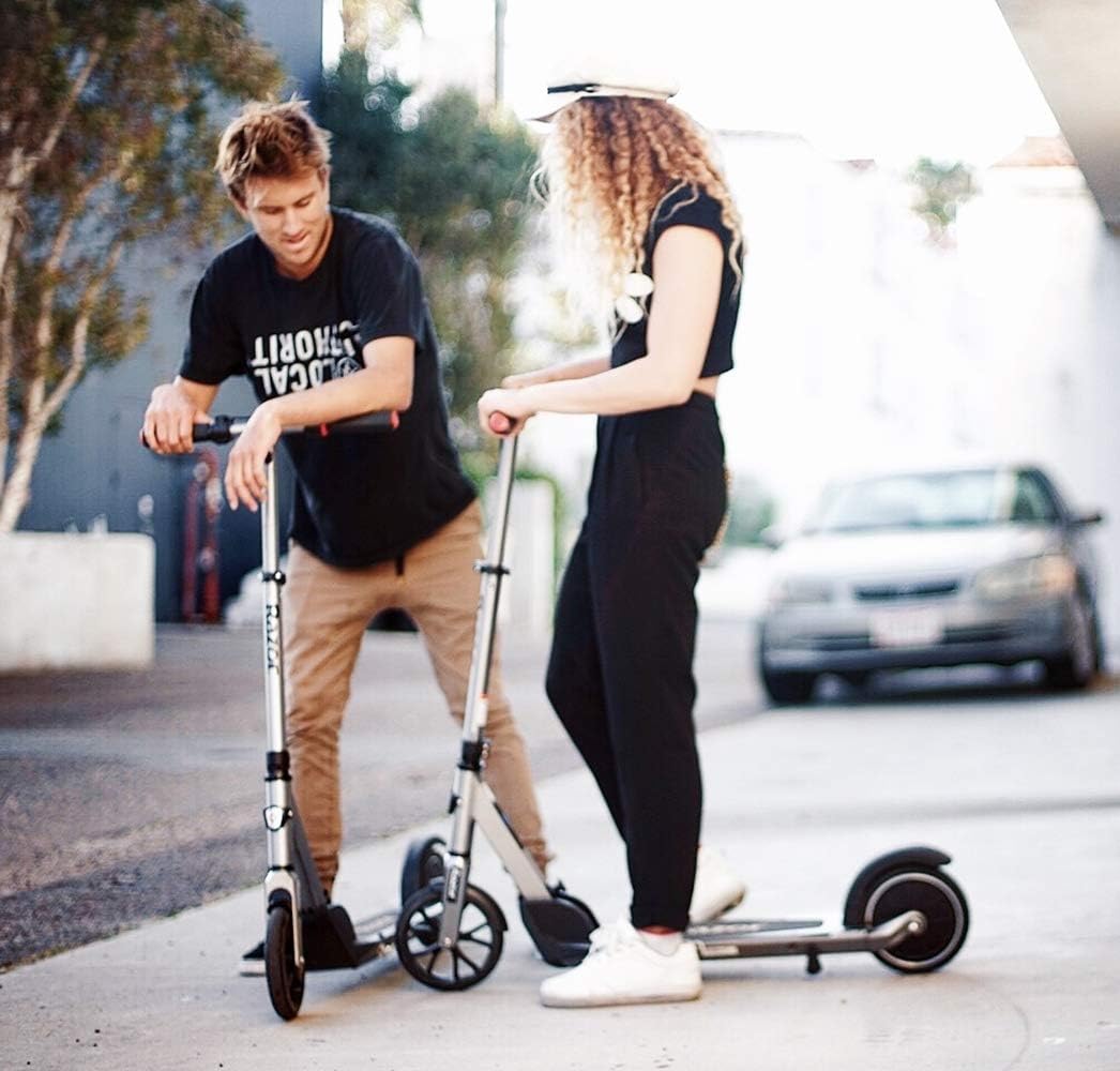 Razor E Prime Adult Electric Scooter - Up to 15 mph, 8" Airless Flat-free Tires, Rear Wheel Drive, 250W Brushless Hub Motor