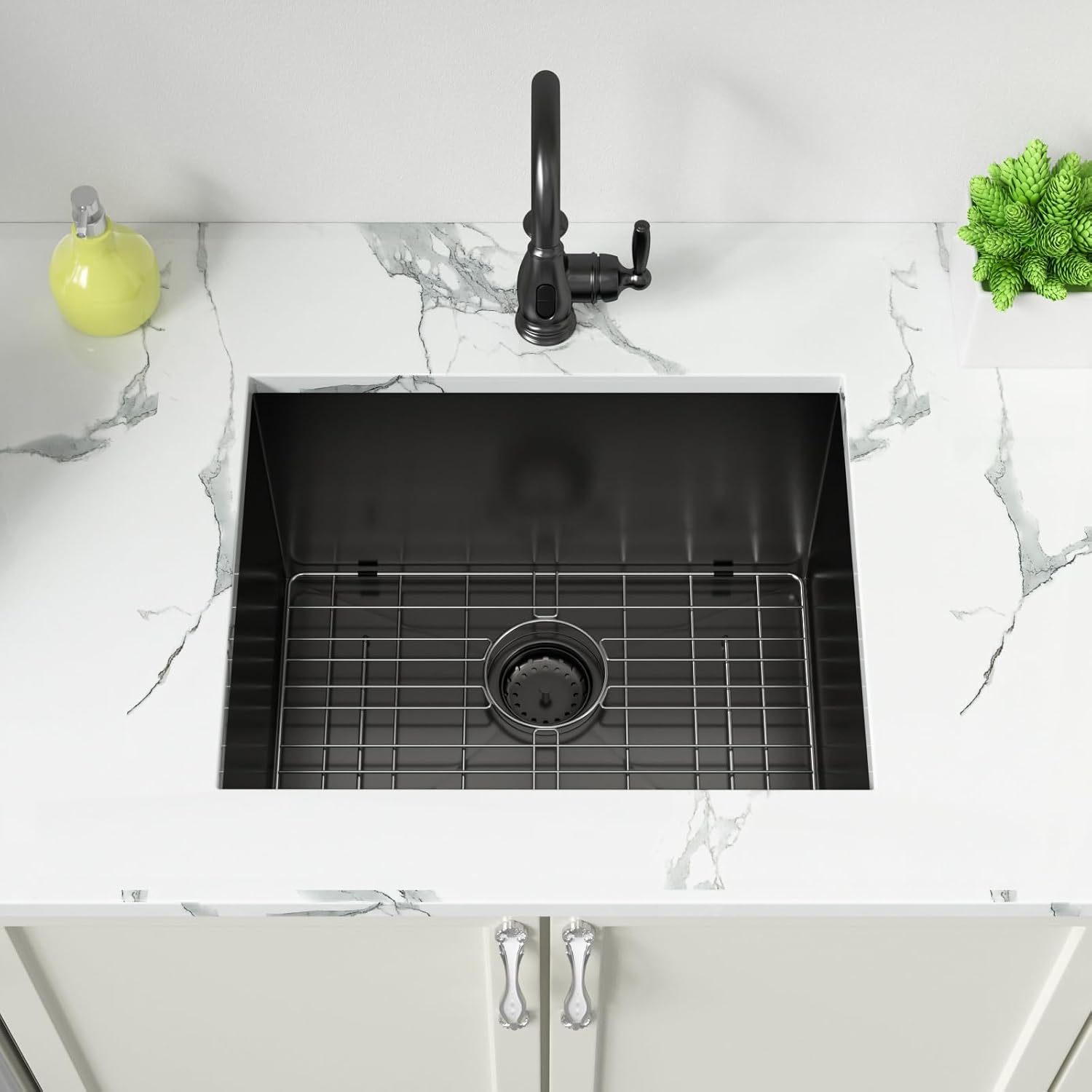 Sarlai 21 Inch Undermount Laundry Sink 21x18x12 Inch Undermount Laundry Utility Sink Deep Single Bowl 16 Gauge Stainless Steel Laundry Tub Sinks