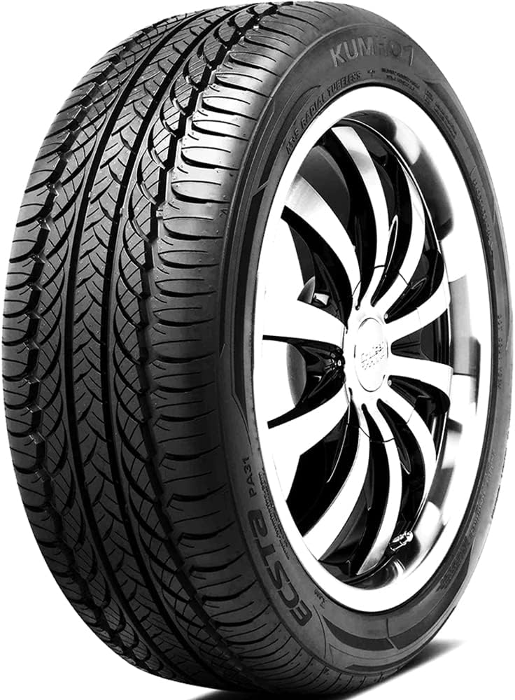 Kumho Ecsta PA31 All-Season Tire - 225/55R16 99V | Passenger Performance All Season Traction 99V Rated Extra Load Radial Construction Black Sidewall