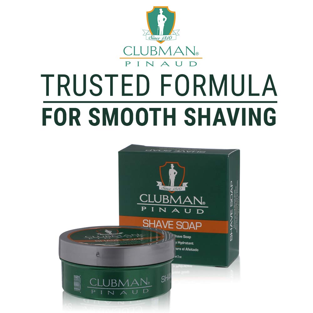 Clubman Shave Soap – Classic Shaving Soap for Men, Smooth & Comfortable Shave, Premium Men’s Grooming, 2.0 oz