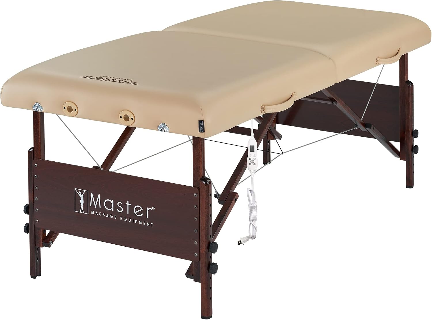 Master Massage 30" Del Ray Pro Portable Massage Table Package, Sand Color, Luxurious with 3" Thick Cushion of Foam