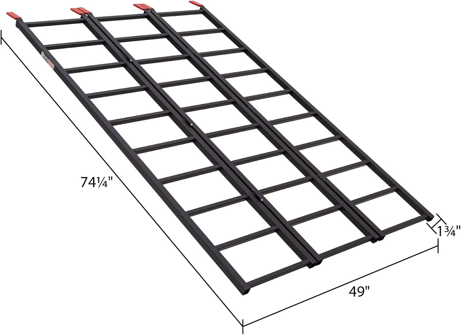 6' 3" ATV Loading Ramp for Truck/Trailer, 1,000 lb, Folding, Black Widow