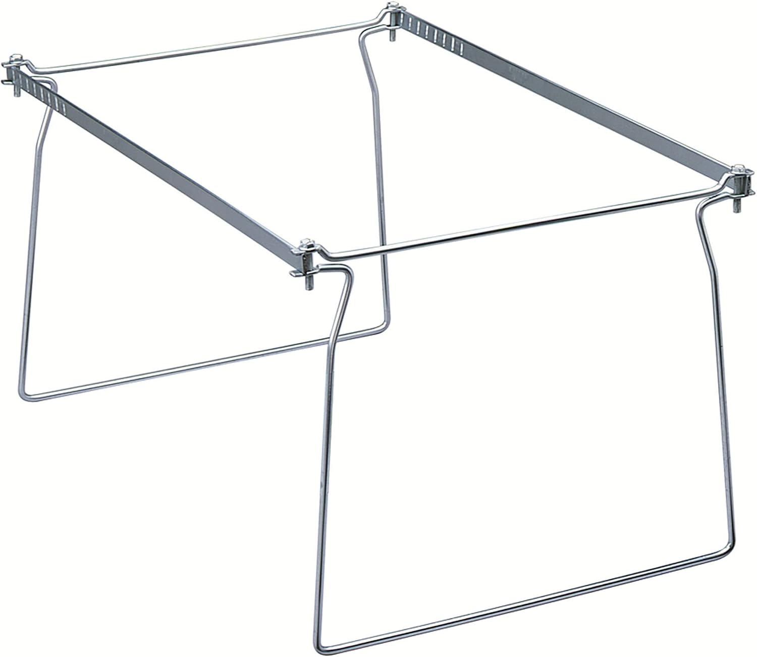 Smead Steel Hanging File Folder Frame, Letter Size, Gray, 2 per Pack (64870)