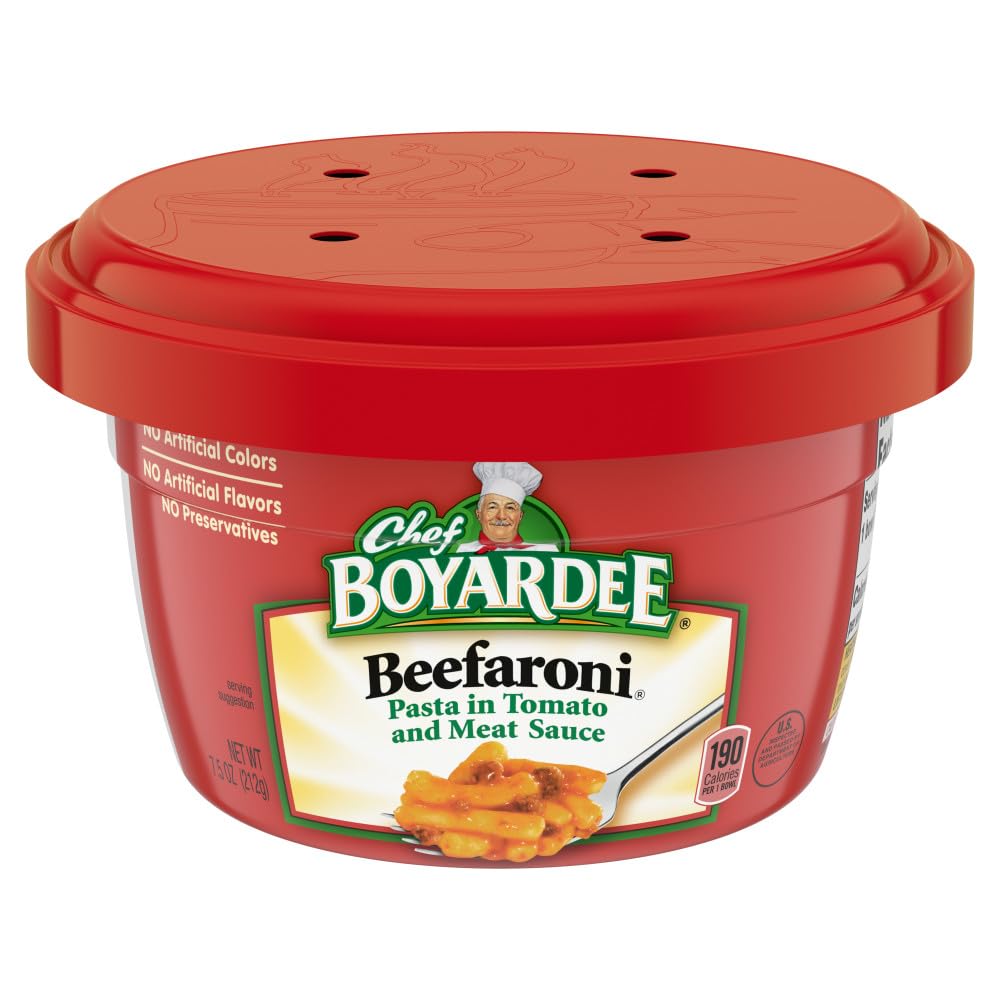 Case of Chef Boyardee Microwave Beefaroni (12 Total)