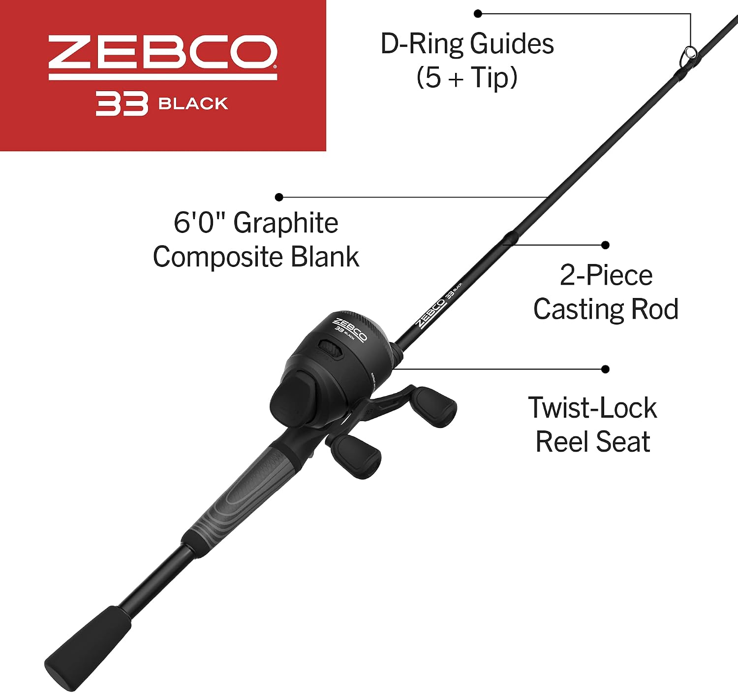 Zebco Spincast Fishing Reel