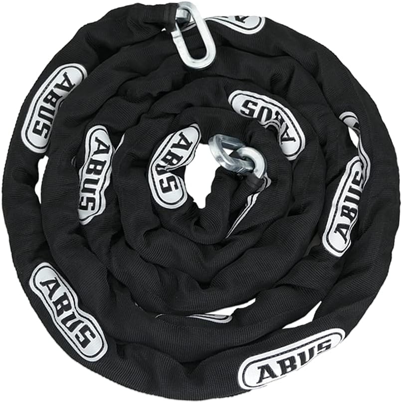 ABUS Hardened Steel 8KS 6 Foot x 5/16" Thick Square Security Chain | for Bikes, Containers, Trailers, ATV's, Motorcycles and Personal/Industrial Property