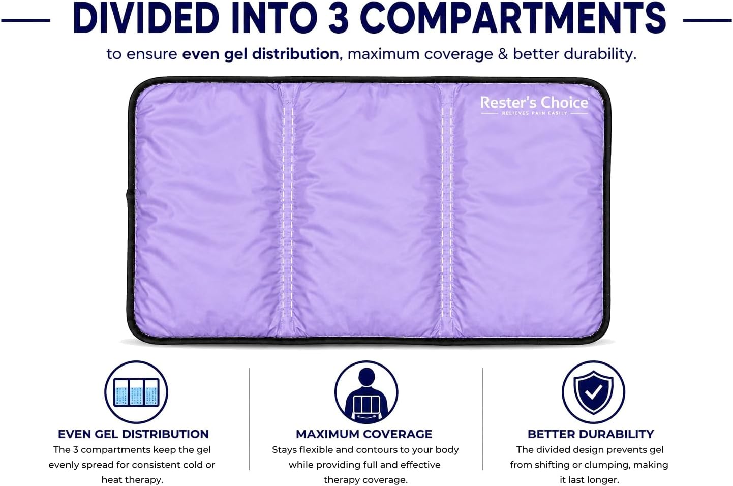 Gel Soft Flexible Ice Pack for Injuries Reusable - (Large: 11"x14.5") for Hip, Shoulder, Knee, Back - Comfy Cold Pack Compress for Swelling, Bruises, Surgery