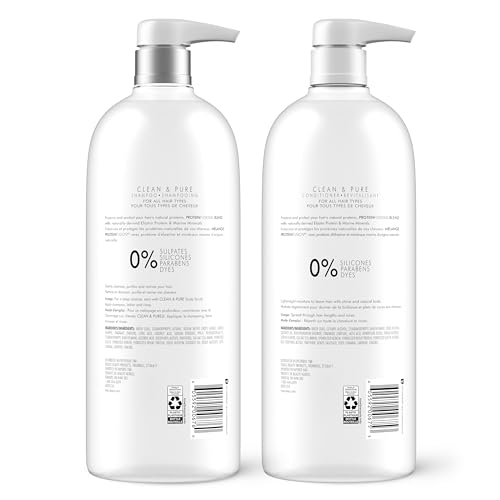 Nexxus Clean & Pure Clarifying Shampoo + Conditioner Set 33.8 oz 2 ct