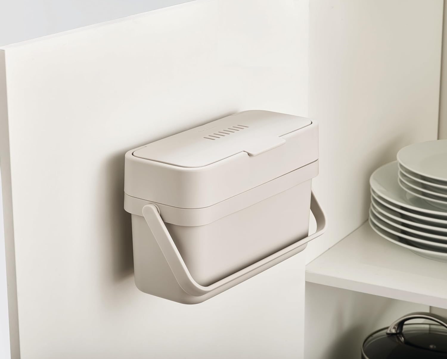 Joseph Joseph Compo Wall Mountable Compost Caddy, 1 Gallon