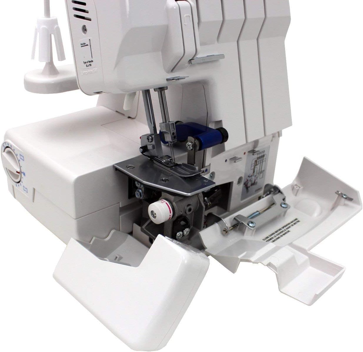 Juki, MO-50E, 3 or 4 Thread Serger, Lay In Tensions, Adjustable Differential Feed, Built In Rolled Hem, Automatic Lower Looper Threader