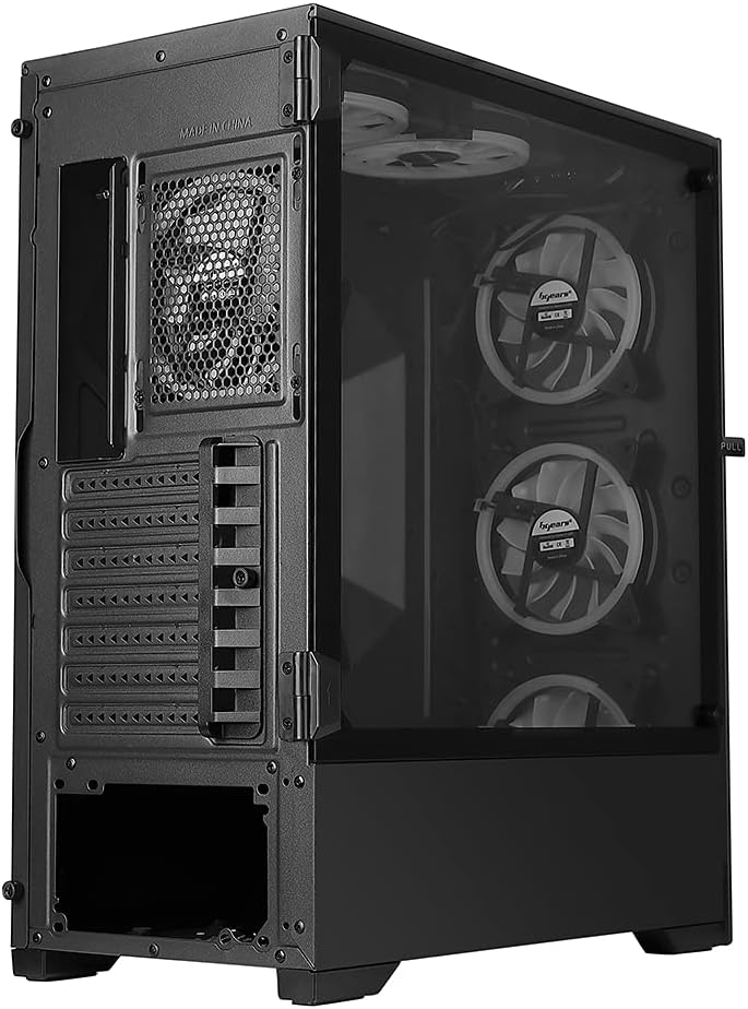 Bgears b-Voguish Gaming PC Case with Tempered Glass panels, USB3.0, Support E-ATX, ATX, mATX, ITX. (Fans are sold separately)