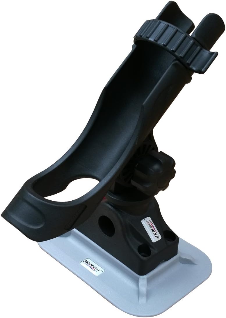 Brocraft Glue On Boat Rod Holder for Ribs Kayak & Inflatable Boat/Inflatable Boat Rib Mount Rod Hodler