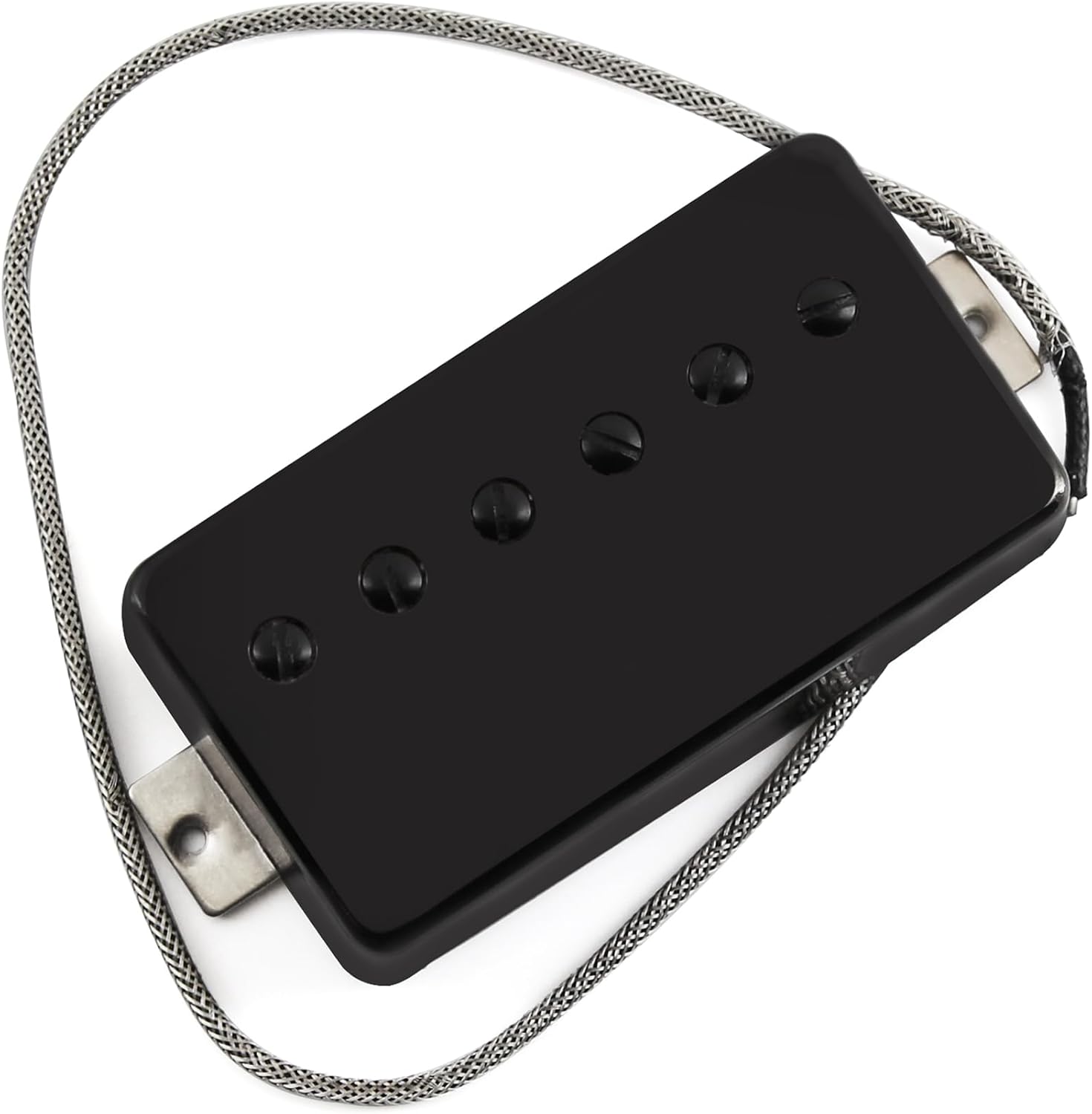 FLEOR Alnico5 Guitar Humbucker Pickup Set Chrome Bridge & Neck Pickups Compatible with LP style Guitar Part