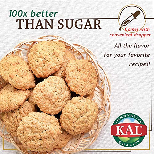 KAL Sure Stevia Extract Zero Calorie Sweetener, Low Carb, Plant Based Liquid Stevia Drops, Great Taste, Zero Sugar, Low Glycemic & Perfect for a Keto Diet, 60-Day Guarantee, Approx. 775 Servings, 4oz | Zero Calorie Sweetener - Plant Based, Low Glycemic &…