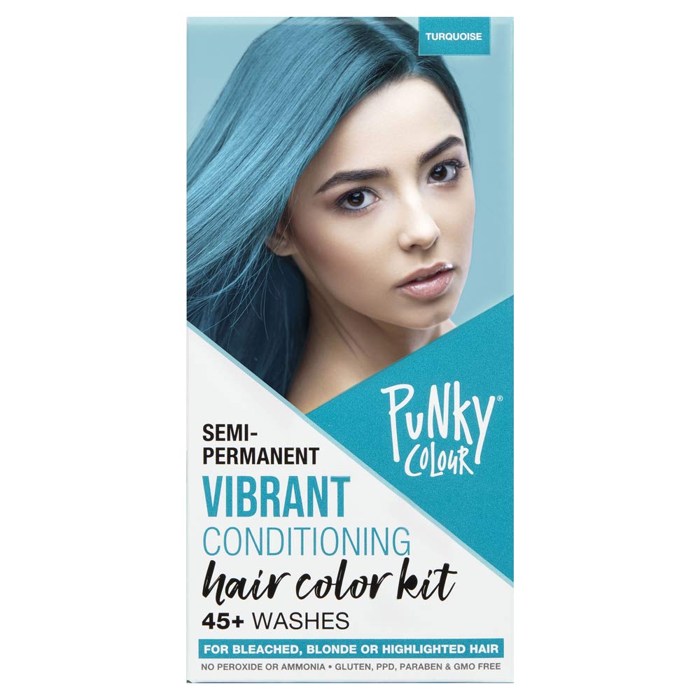 Punky Colour Box Kit Cotton Candy Semi Permanent Hair Color - Vegan, Cruelty-Free Conditioning Hair Dye, Lasts Up to 35 Washes