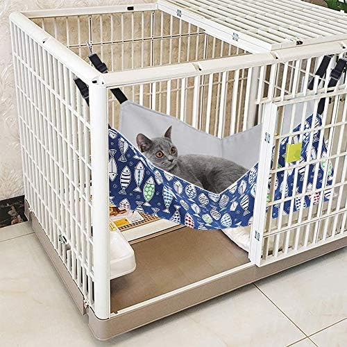 Cat Hammock Bed for Cage, 22x18 inch Adjustable Hanging Cat Hammock