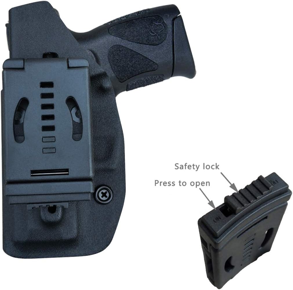 Taurus G2C Holster OWB Kydex Holster Custom Fit: Taurus G2C 9mm & Millennium PT111 G2 / PT140 Pistol - Outside Waistband Carry 1.5-2 Inch Belt Clip