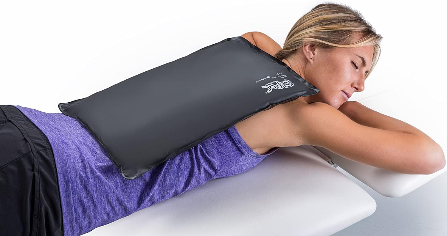 Chattanooga ColPac - Reusable Gel Ice Pack - Black Polyurethane - Standard - 10 in x 13.5 in - Cold Therapy - Knee, Arm, Elbow, Shoulder, Back - Aches, Swelling, Bruises, Sprains, Inflammation