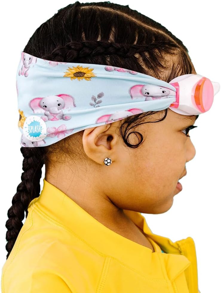 Splash Place SWIM GOGGLES with Fabric Strap - Adult & Kids Swim Goggles - PINKS & PURPLES