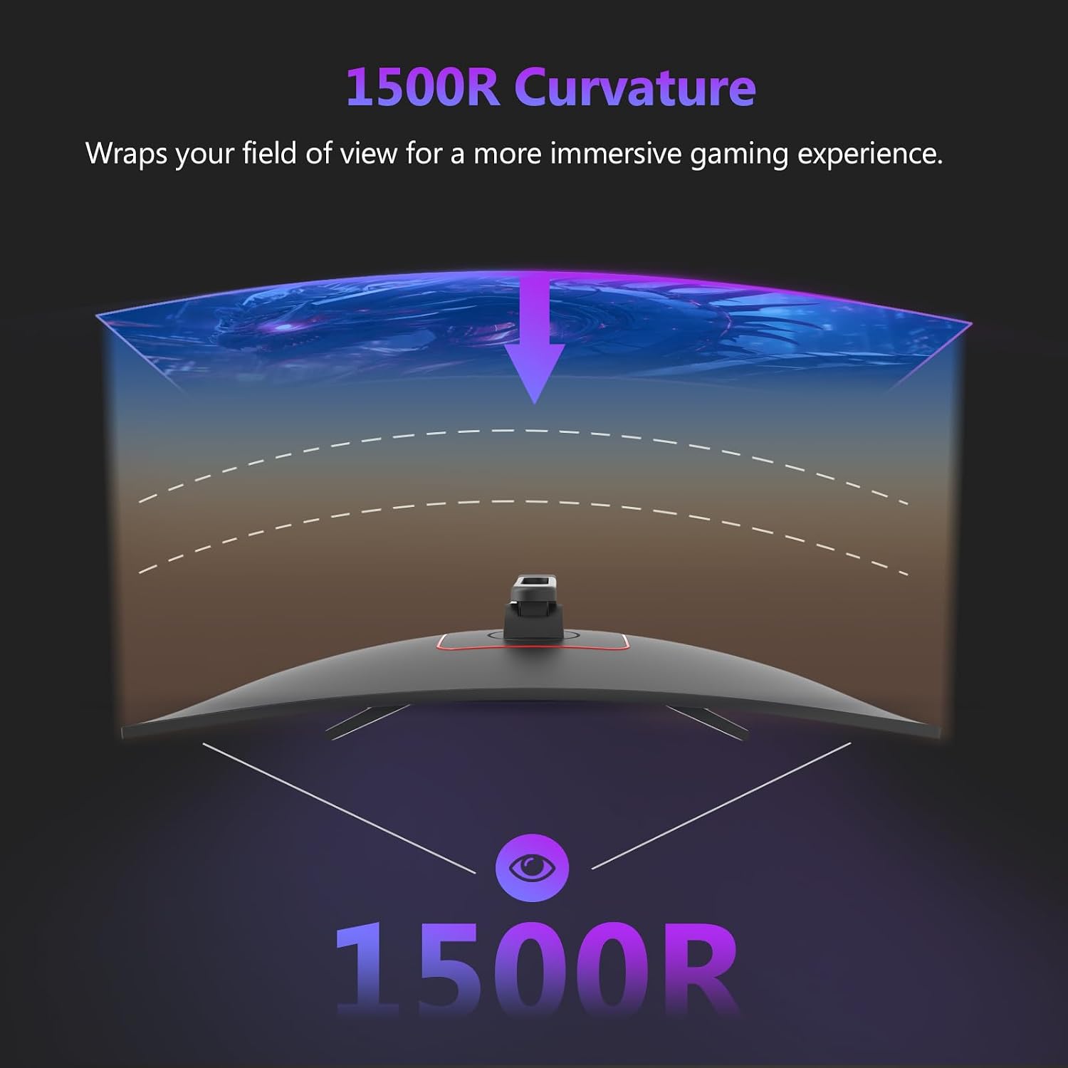 Z-Edge 34 inch WQHD 1440P Curved Gaming Monitor, 240Hz Computer Monitor | AG34P 1500R Frameless 21:9 Curved Screen, Height Adjustable, Office & Gaming, 1ms, Dual DP & HDMI, Metal Stand