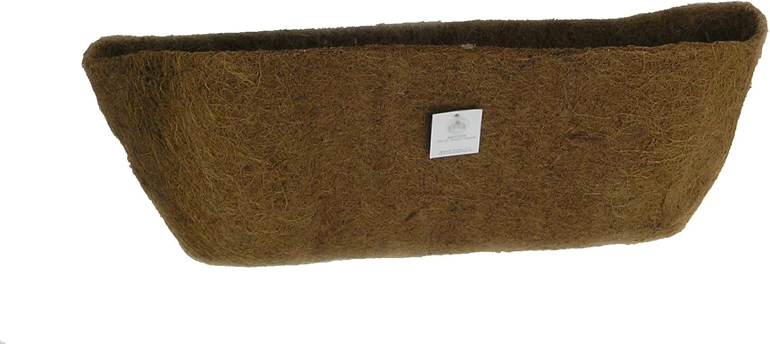 Molded Coco Fiber Liner - 72 Inch Window Hayrack Planter -Comes as a Pair of 36 Inch