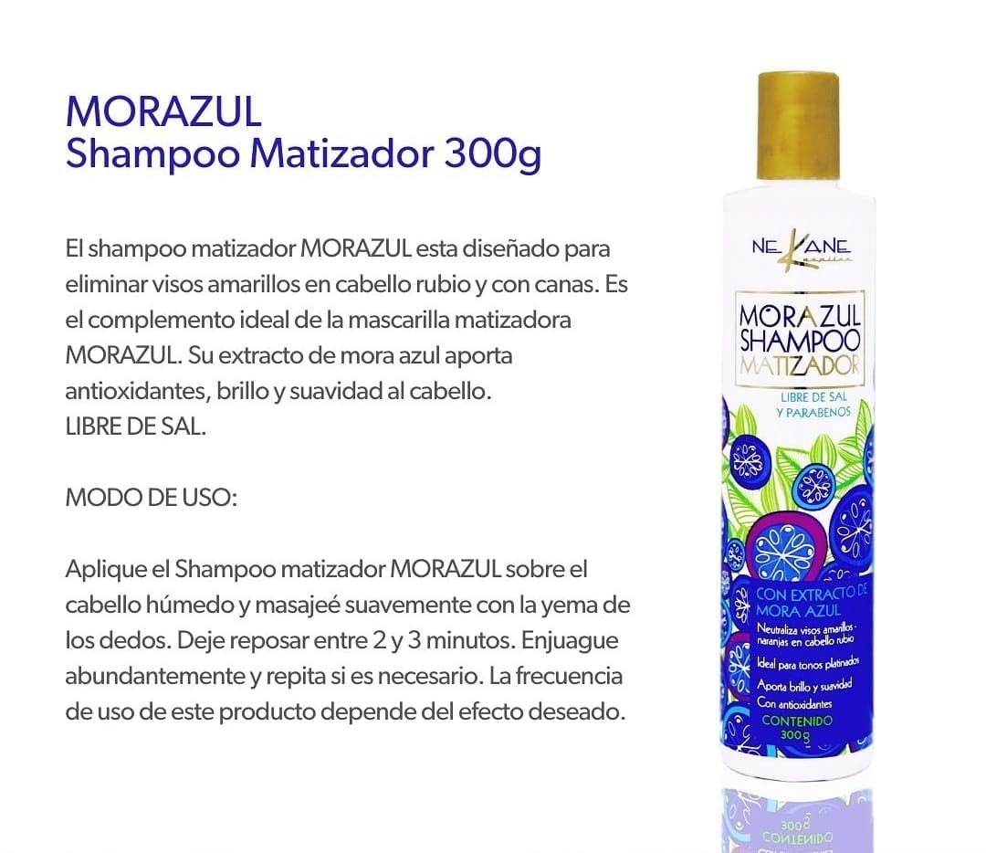 SHAMPOO MORAZUL MATIZADOR