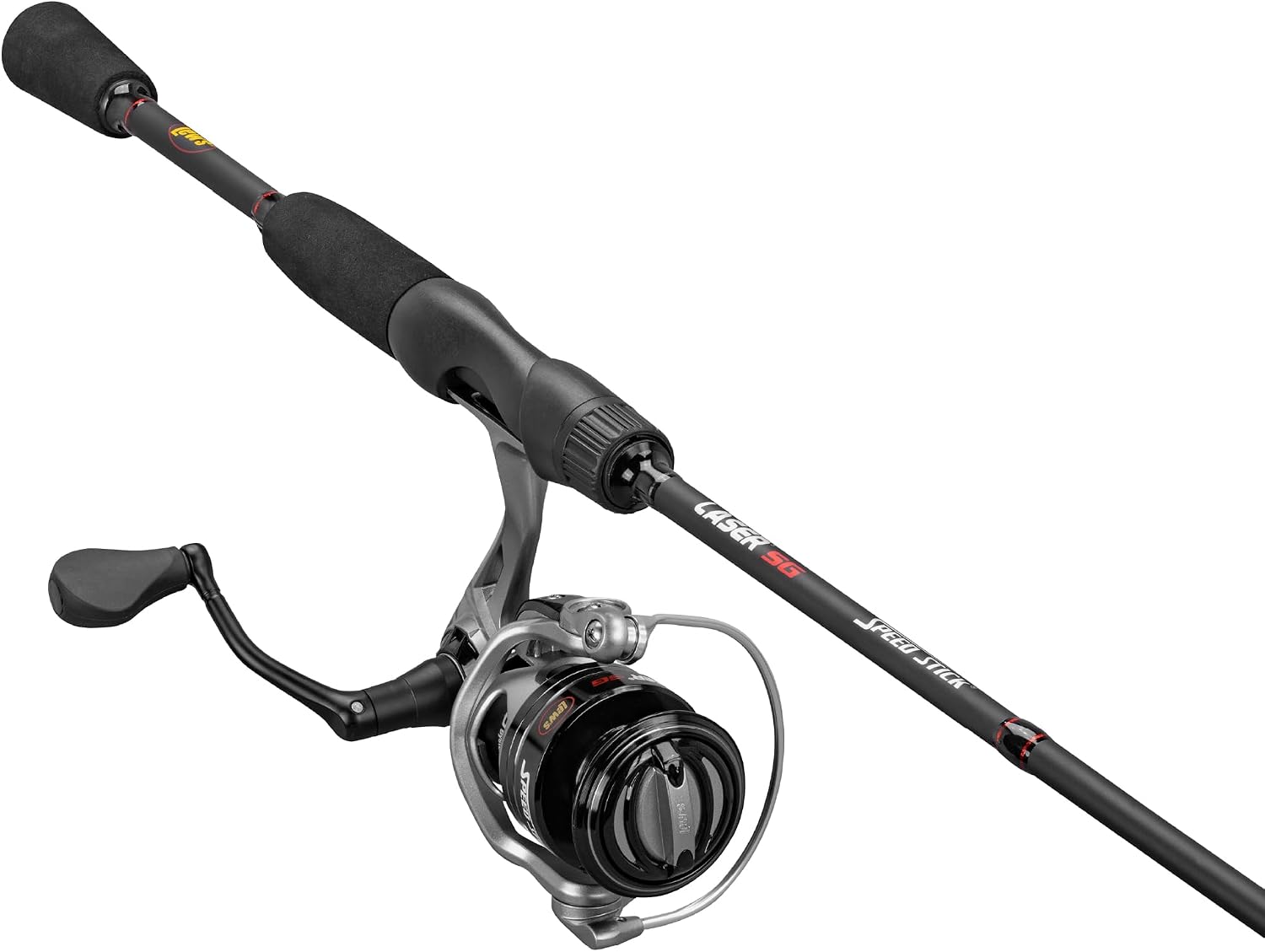 Lew's Laser SG Spinning Reel and Fishing Rod Combo, 6-ft, Size 200 Reel