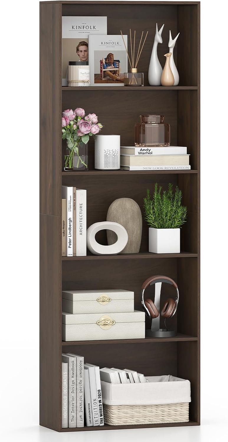 Giantex 8-Cube Bookcase, 3-Tier Cubby Bookshelf, Horizontal Vertical Display Rack with Anti-Tipping Kits, Modern Storage Organizer Shelf Unit for Bedroom, Living Room, Study (Natural, 8-Cube)