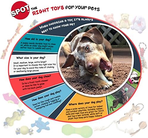 SPOT Knot-ical Tuff Stick - Braided Rope Dog Toy, Tight Weave Nautical Rope Fetch and Tug Toy, Great for Moderate Chewers