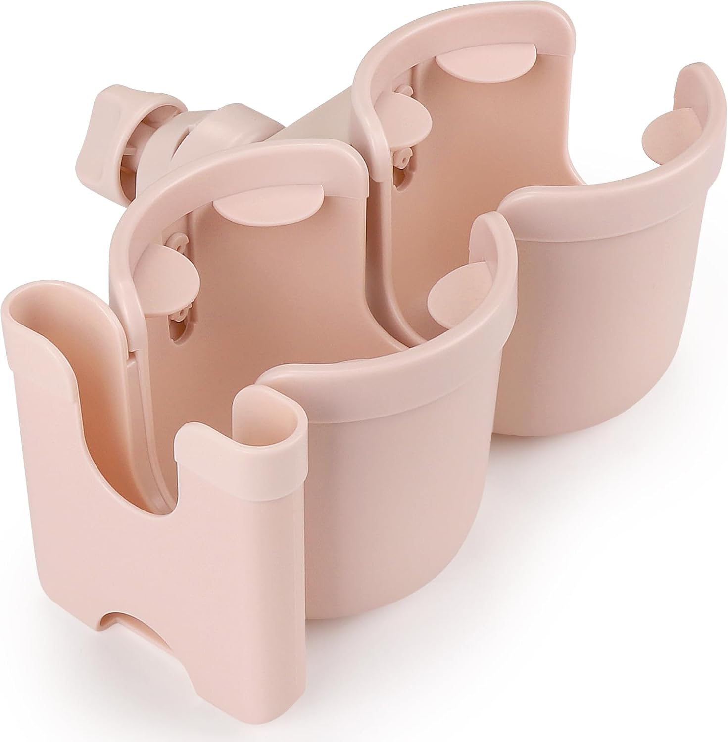 Accmor Stroller Cup Holder with Phone Holder, Bike Cup Holder, Universal Cup Holder for Uppababy Nuna Strollers, 2-in-1 Drinks Holder for Walker