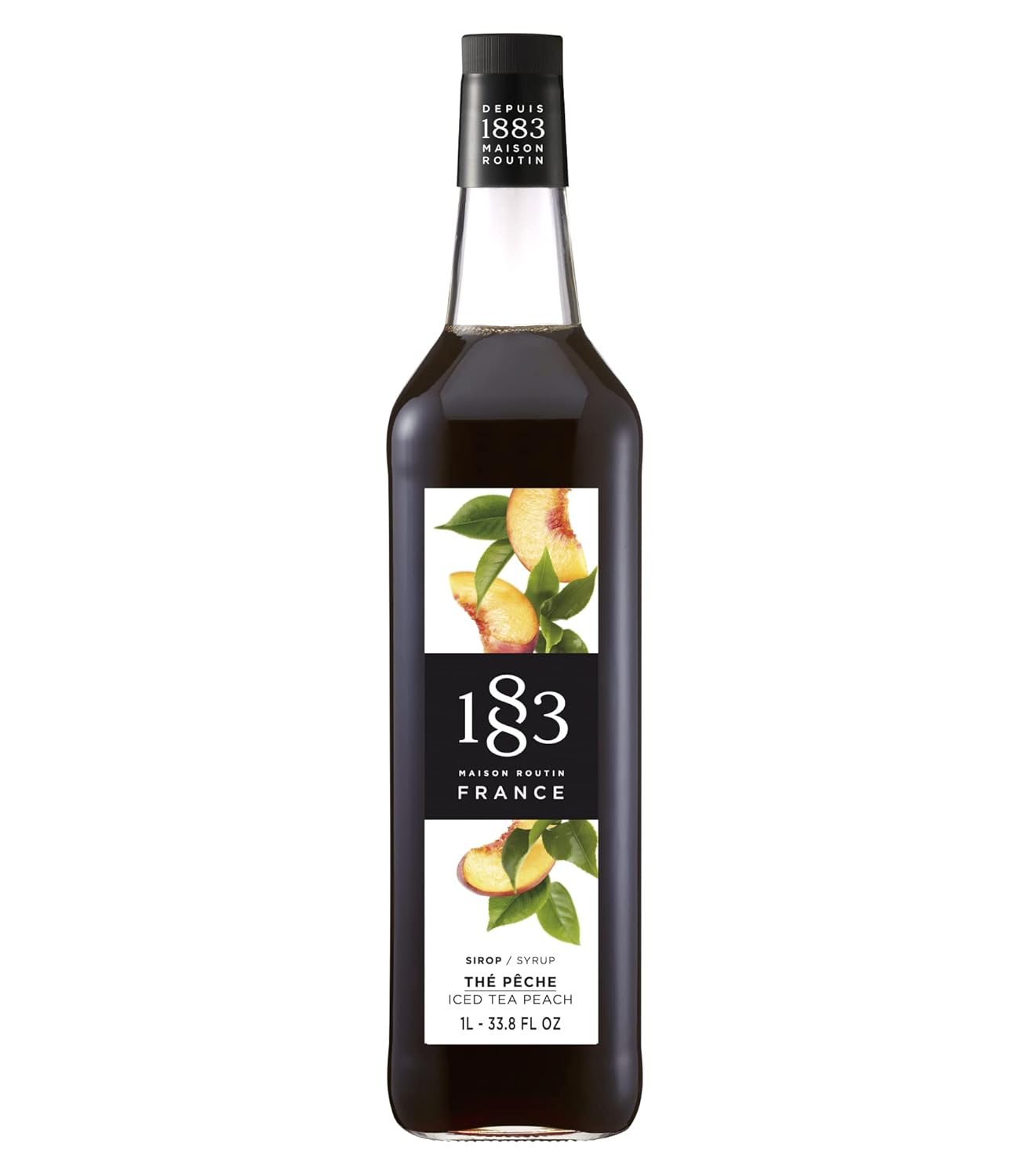 1883 Maple Syrup for Drinks, Made in France, 1 Liter Glass Bottle