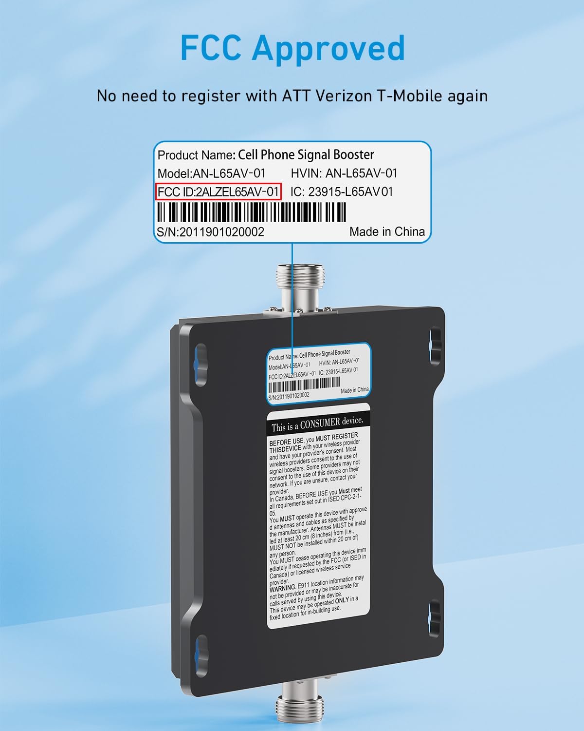 Phonetone Cell Phone Signal Booster for Band 12,13,17