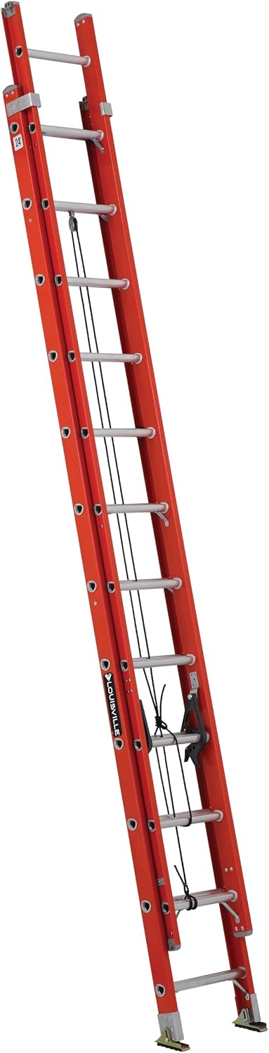 Louisville Ladder 16-foot Fiberglass Extension Ladder, 300-Pound Load Capacity, Type IA, FE3216
