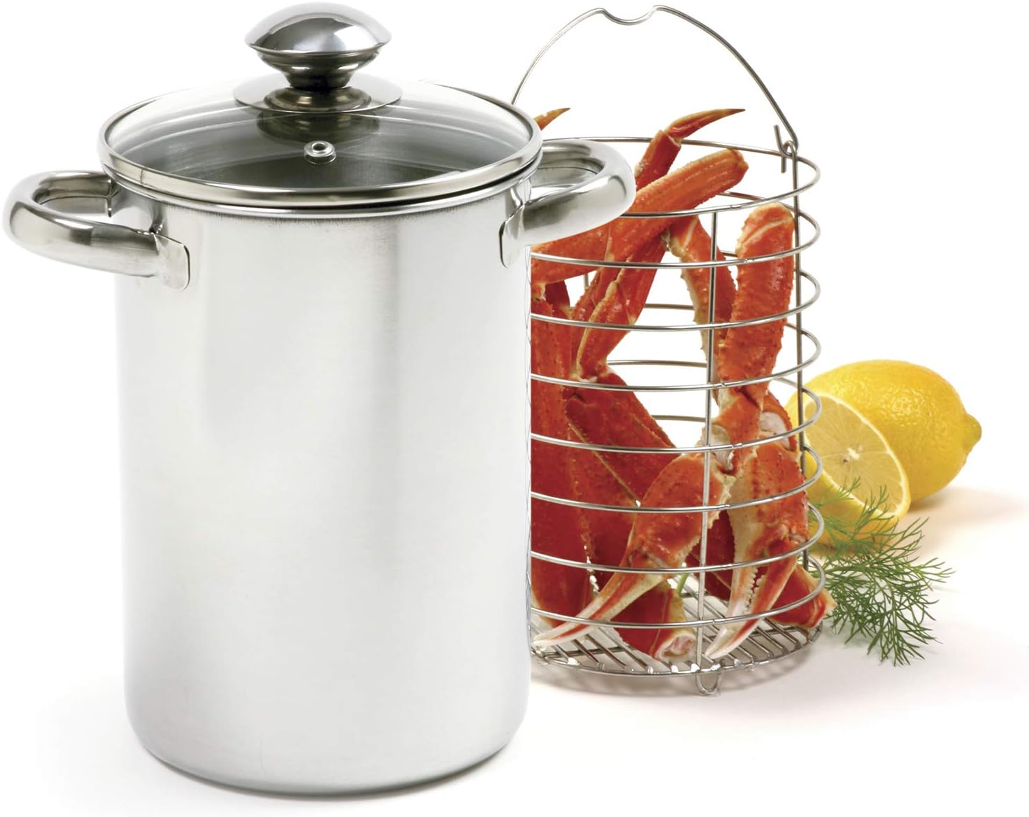 Norpro 573 Stainless Steel Vertical Cooker/Steamer, 3 Piece Set, 10in/25.5cm, as shown