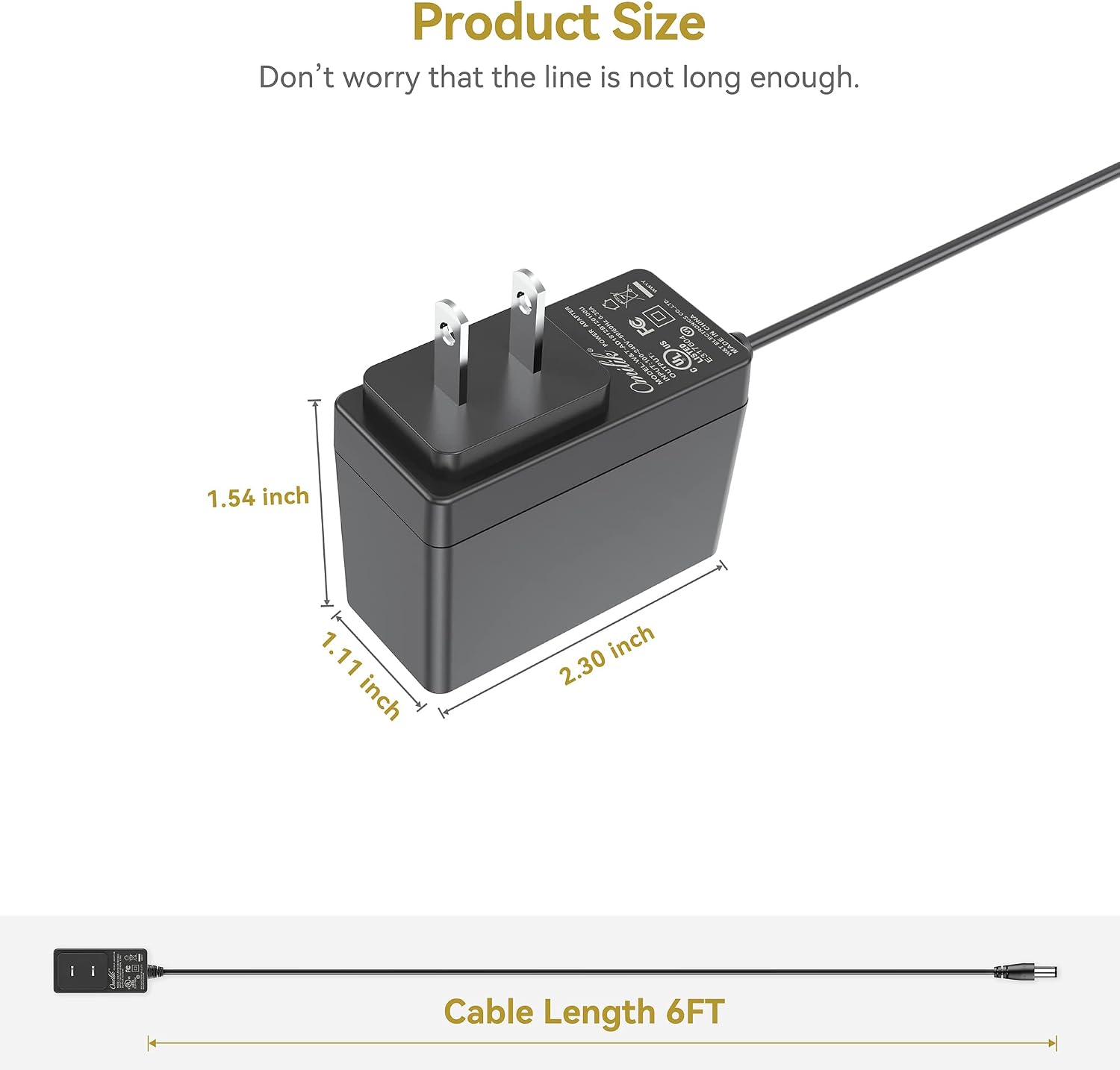 UL 5V AC Adapter Compatible with Arcade1up 8121 LS3062020 8261 8296 8295 Ms Pac-Man Counter-Cade CounterCade Console Table Top Game Arcade 1Up