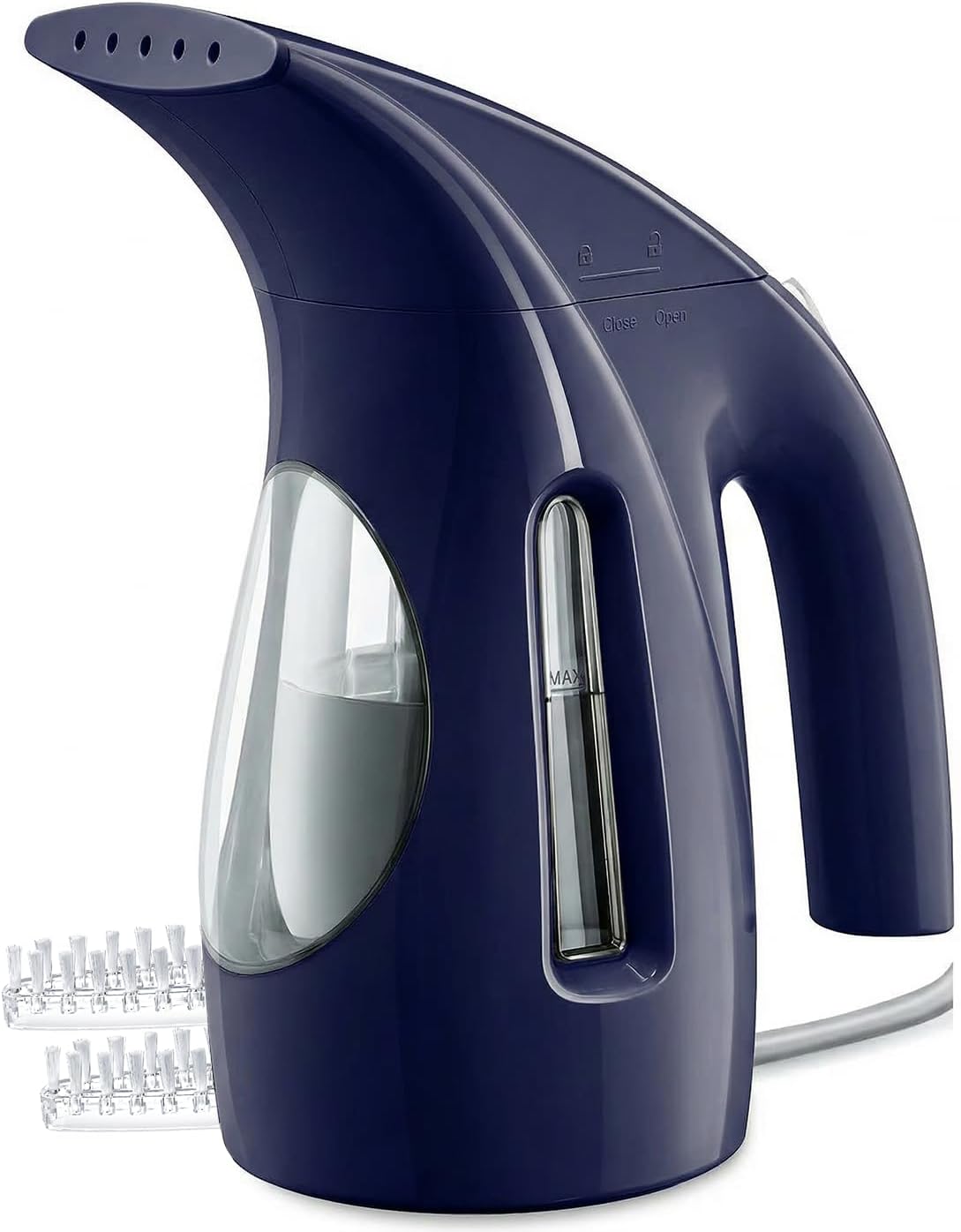 HiLIFE Steamer for Clothes, Portable Handheld Clothing Steamer, 240ml Big Capacity, 700W, Strong Power, Fabric Quick Wrinkle Remover with Brush for Home, Office(ONLY 120V) -Blue