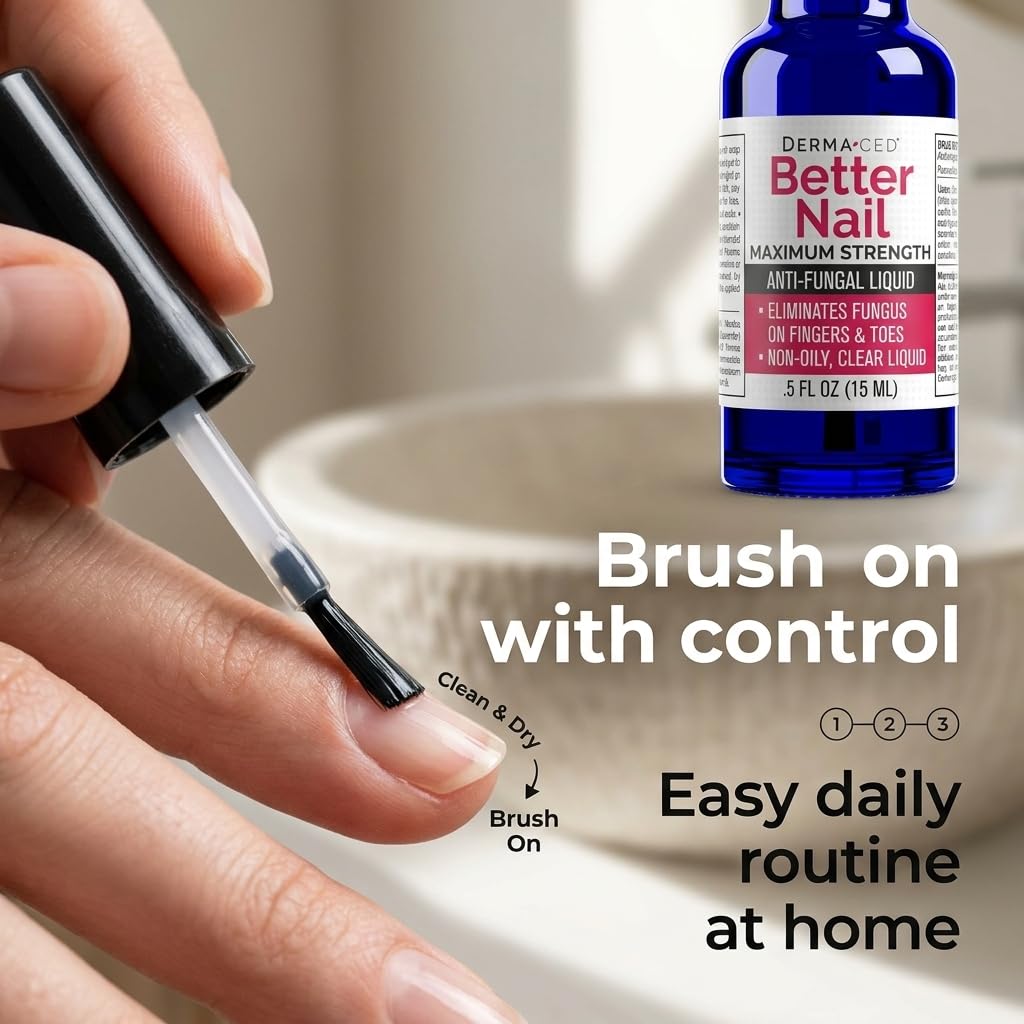 Better Nail - Treatment for Fungus Under & Around the Nail - Maximum Strength, 25% Anti Fungal Solution for Nail Support, Nail Restoring