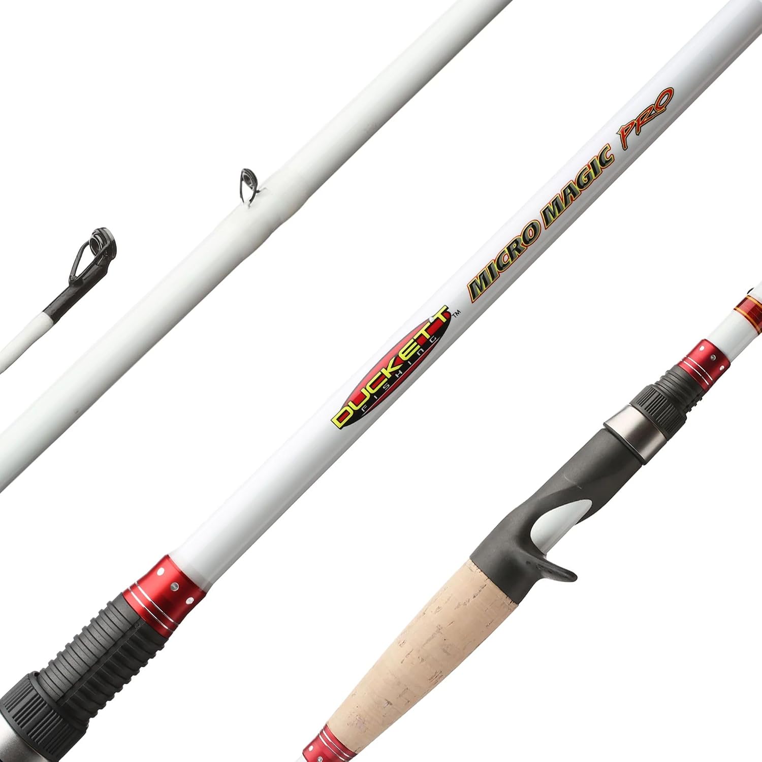 Duckett Fishing Micro Magic Pro Casting, Spinning & Crankin' Rods, Durable, Sensitive and Balanced Multi-Modulus Sensi-Touch Blanks