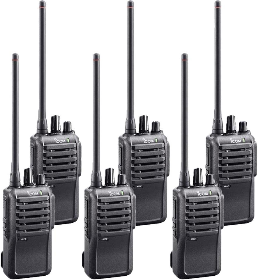6 Pack of Icom IC-F3001 VHF PREPROGRAMMED Radios